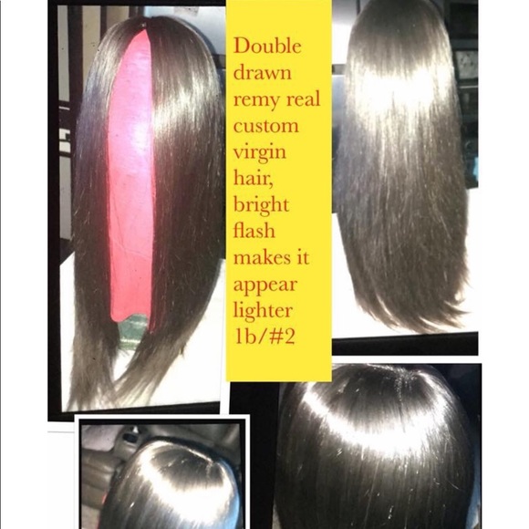 FULL cap %100 human hair wig 26 inches main image 7